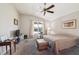 Comfortable main bedroom with ceiling fan and natural light at 4915 Bookelia Cir, Bradenton, FL 34203