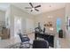 Bright office features a desk, natural light, and a bathroom at 520 Rye Ne Rd, Bradenton, FL 34212