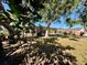 View of the backyard, with trees providing shade at 5615 Waneta Pl, Sarasota, FL 34231