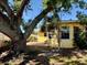 Fenced backyard with open patio space at 5615 Waneta Pl, Sarasota, FL 34231