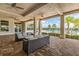 Outdoor lounge with comfortable seating area that overlooks the community pool at 6507 Clairborne Ln, Bradenton, FL 34211