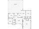 Detailed floor plan showcasing the layout of the home's bedrooms, bathrooms, kitchen, living room, and screened patio/pool area at 912 Ponderosa Pine Ln, Sarasota, FL 34243