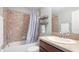 Cozy bathroom with a shower and tub combo at 1426 Harbour Blue St, Ruskin, FL 33570