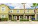 Townhome exterior featuring well maintained landscaping and hardscape at 1426 Harbour Blue St, Ruskin, FL 33570