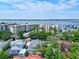 Discover this neighborhood aerial view near the water, showing manicured lawns and a home with potential at 1523 1St W Ave, Bradenton, FL 34205