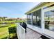 Exterior view of back porch with water view at 175 Inlets Blvd # 175, Nokomis, FL 34275