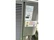 Air conditioner with sticker from HVAC company at 23067 Elmira Blvd, Punta Gorda, FL 33980
