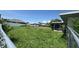 The fenced backyard is spacious, offering ample privacy and room for outdoor enjoyment at 23067 Elmira Blvd, Punta Gorda, FL 33980