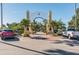 Entrance to Victoria Park with mature landscaping and parking at 2500 Boone Ct, Sarasota, FL 34237