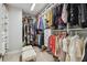 Spacious walk-in closet with custom shelving and ample storage space at 2500 Boone Ct, Sarasota, FL 34237