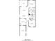 Detailed floor plan showcasing the layout of a 1307 sq ft home including two bedrooms at 2511 Lantana Ln, Palmetto, FL 34221