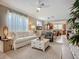 Comfortable living room with neutral decor, an open floor plan, and natural light at 2525 Daisy Dr, North Port, FL 34289