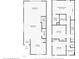 Detailed floor plan showcasing layout of rooms and dimensions for this two-story home at 2553 Harn Blvd # 1, Clearwater, FL 33764