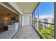 Screened balcony view into the living room at 3680 Ironwood Circle # 704-L, Bradenton, FL 34209