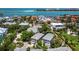 Beautiful aerial view showcasing this waterfront neighborhood with the ocean coastline at 3959 Somerset Dr # 5, Sarasota, FL 34242