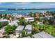 Stunning aerial view of luxury homes with water frontage in a coastal community near the bay at 3959 Somerset Dr # 5, Sarasota, FL 34242