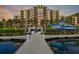 Stunning condo building with private boat dock and lift, perfect for waterfront living and easy access to boating at 610 Riviera Dunes Way # 306, Palmetto, FL 34221