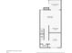 Floor plan layout of second floor, showcasing the kitchen, living, dining and bath areas at 6840 Midnight Pass Rd # 6840, Sarasota, FL 34242