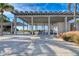 Spacious open pavilion at beach access, offering shade and gathering space with views of the ocean at 8417 Karpeal Dr # 4, Sarasota, FL 34238