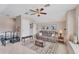 Bonus living area with vaulted ceilings, window seating, and plush neutral carpet at 9123 Raes Creek Pl, Palmetto, FL 34221