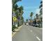 Sunny street view lined with palm trees and cars parked along side of the street at 1060 Cockrill St # 1060, Venice, FL 34285