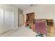 Office features built-in desk and shelving, great for working at home at 10609 Great Cormorant Dr, Riverview, FL 33579