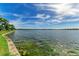 Serene lake view showcases the community's waterfront beauty and lush green landscape at 138 Toscavilla Blvd, Nokomis, FL 34275