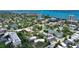 Stunning aerial view of waterfront property showcasing lush surroundings and scenic coastal views at 1740 Alderman St # 7, Sarasota, FL 34236