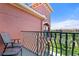 Relaxing balcony with seating and views of the community, offering a tranquil outdoor escape at 2741 Via Cipriani # 935A, Clearwater, FL 33764