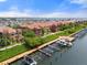 Beautiful waterfront condos with private boat docks, lush landscaping, and beautiful water views at 2741 Via Cipriani # 935A, Clearwater, FL 33764