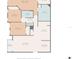 Floorplan featuring three bedrooms, two bathrooms, a kitchen, living room, dining area and balcony with measurements at 2741 Via Cipriani # 935A, Clearwater, FL 33764