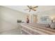 Bedroom featuring a ceiling fan, and calming decor at 4211 Caddie E Dr # 202, Bradenton, FL 34203