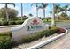 Peridia Golf & Country Club entrance sign surrounded by landscaping at 4211 Caddie E Dr # 202, Bradenton, FL 34203