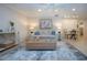 Comfortable living room featuring a neutral color palette and decorative rug at 483 Partridge Cir, Sarasota, FL 34236