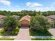 Attractive home exterior with a well-manicured lawn and inviting brick driveway at 5121 Serata Dr, Lakewood Ranch, FL 34211