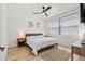 Well lit bedroom with modern decor and a large window providing lots of natural light at 5339 Gulfport Ter, Port Charlotte, FL 33981