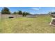Fenced backyard with healthy green grass and an above-ground swimming pool at 5521 Olano St, Palmetto, FL 34221