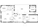 Detailed floor plan showcasing the layout of the home, including bedrooms, living spaces, kitchen, and outdoor screened courtyard at 5839 Los Verdes Ct, Bradenton, FL 34210