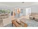 Open-concept living room and dining area with lots of natural light and seamless access to the kitchen at 760 Azure Rd, Venice, FL 34293