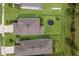 Aerial view of a home showcasing a well-manicured lawn, fenced backyard, and proximity to neighboring houses at 8985 Royal River Cir, Parrish, FL 34219