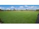 Spacious grassy area within a fenced dog park, perfect for pets to run and play in Florida at 8985 Royal River Cir, Parrish, FL 34219