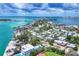 An aerial view of a coastal community with stunning waterways and gorgeous real estate at 1168 Westway Dr, Sarasota, FL 34236