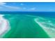A stunning view from above of the sea, beach and adjacent coastline at 1168 Westway Dr, Sarasota, FL 34236
