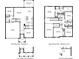 Detailed floor plan showcasing the layout of the first and second floors of the home at 12044 Kingsley Trl, Parrish, FL 34219