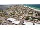 Aerial view of the property highlighting its location, proximity to the beach and surrounding neighborhood at 123 52Nd St # B, Bradenton Beach, FL 34217