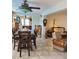 The comfortable living room features stylish furnishings and lots of natural light at 134 Gulfview Rd, Punta Gorda, FL 33950