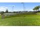 Community amphitheater with tiered seating overlooking a well-maintained green lawn at 17737 Savory Mist Cir, Bradenton, FL 34211