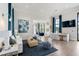 Bright and airy clubhouse lounge featuring modern decor and ample seating for residents at 17737 Savory Mist Cir, Bradenton, FL 34211