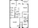 Detailed floor plan showcasing the layout of the home, including bedrooms, bathrooms, and kitchen at 18142 Wheathouse Pl, Bradenton, FL 34211