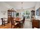 Elegant dining room featuring hardwood floors, a chandelier, and classic furniture at 2381 Appaloosa Cir, Sarasota, FL 34240